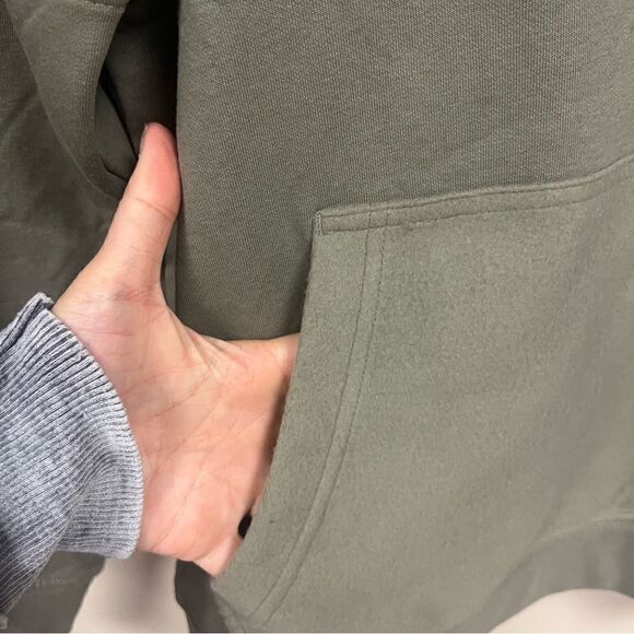 Hurley Highroads Fleece army green sweatshirt Size XS - Picture 3 of 9